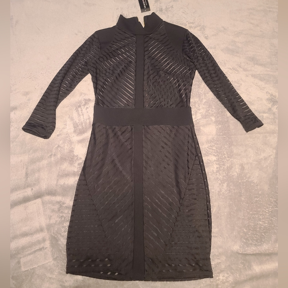 Black Dress with Sheer detail